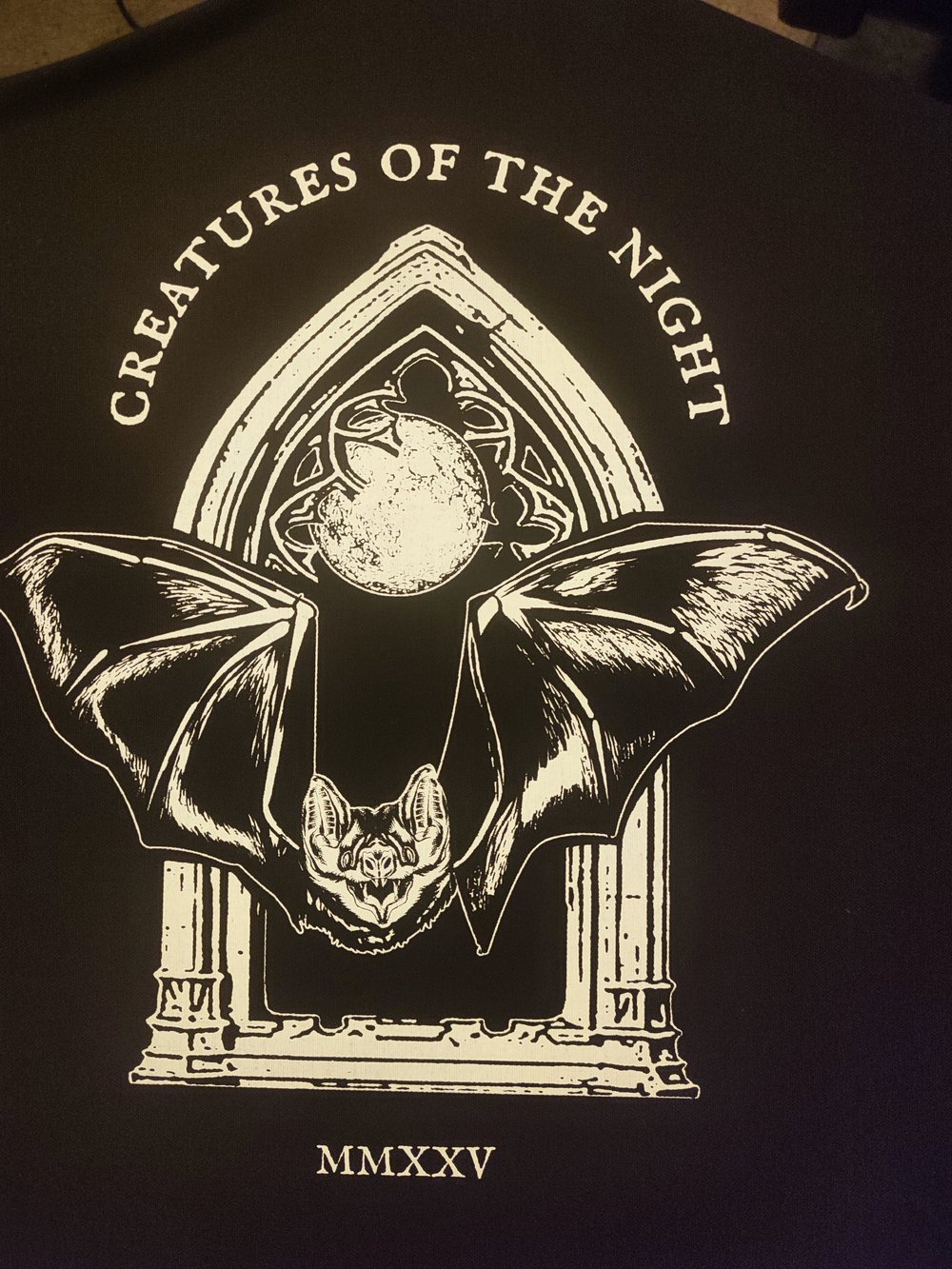 Creatures of the night wall flag