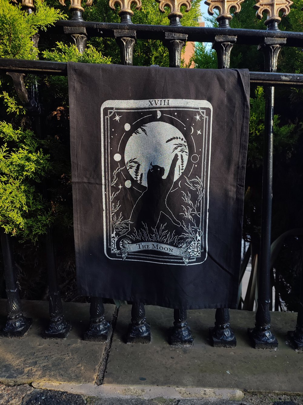 Tarot Cat wall flag