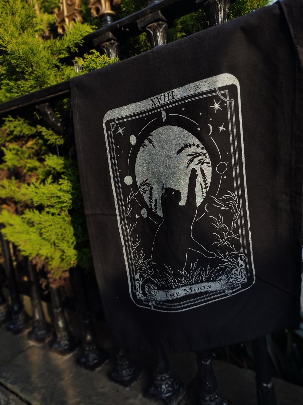 Tarot Cat wall flag