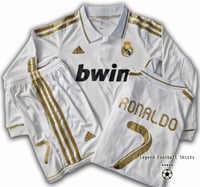 Image 1 of Real Madrid 2011 2012 kids retro kit RONALDO 7
