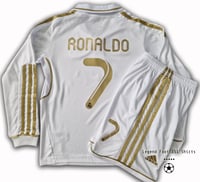 Image 2 of Real Madrid 2011 2012 kids retro kit RONALDO 7
