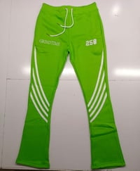 Image 3 of LIGHT GREEN CROP HOODIE JOGGING SET 