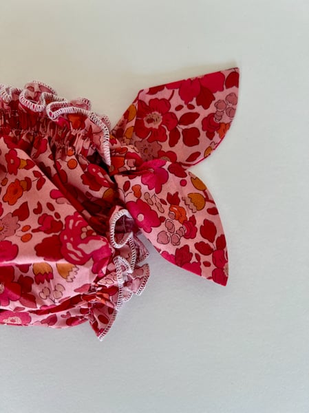 Image of Bikini en liberty Betsy rose corail 