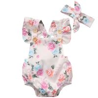 Image 1 of Babydoll Romper Set