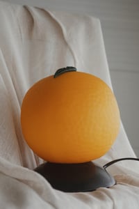 Image 4 of Lampe globe orange - vintage 