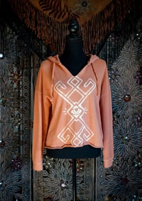 Image 1 of As Above So Below Coral Cropped Hoodie