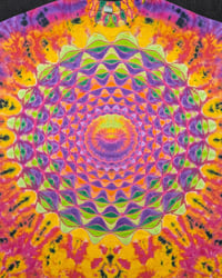 Image 4 of XL Bleach Reversed Mandala, Zig-Zag Honeycomb Spine & Scrunch #3