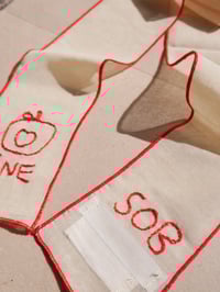 Image 2 of Mine embroidered hair ribbon