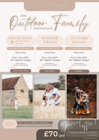 Image 2 of £70 OFF | Outdoor Family Photoshoot