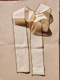 Image 1 of Shell embroidered hair ribbon