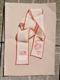 Image 1 of Snake embroidered hair ribbon