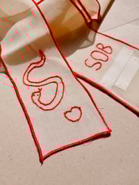 Image 4 of Snake embroidered hair ribbon