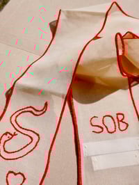 Image 3 of Snake embroidered hair ribbon