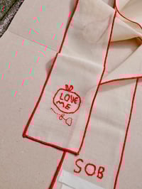 Image 4 of Love Me embroidered hair ribbon
