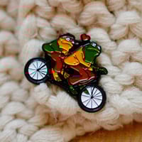 Image 1 of Frog and Toad Together Enamel Pin