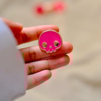Image 1 of Pink Skull Pin