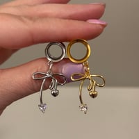 Diamond Bow Dangles (sizes 4g-2")