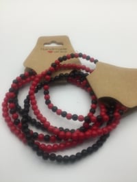 Image 1 of Red & Black Berry Bracelets