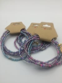 Image 1 of Multi color seed beads bracelets