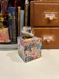 Image 1 of Cube w/ vintage stamps