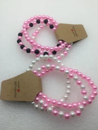 Image 4 of White & Pink pearl bracelets