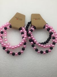 Image 5 of White & Pink pearl bracelets