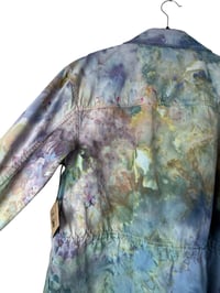 Image 8 of S 100% Cotton Twill Utility Jacket in Earthy Watercolor Ice Dye