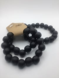 Image 4 of Black wooden jumbo bracelets