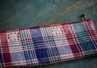 Image 4 of Slow Stitching Slim Pencil Case Zipper Pencil Bag Zipper Glasses Case