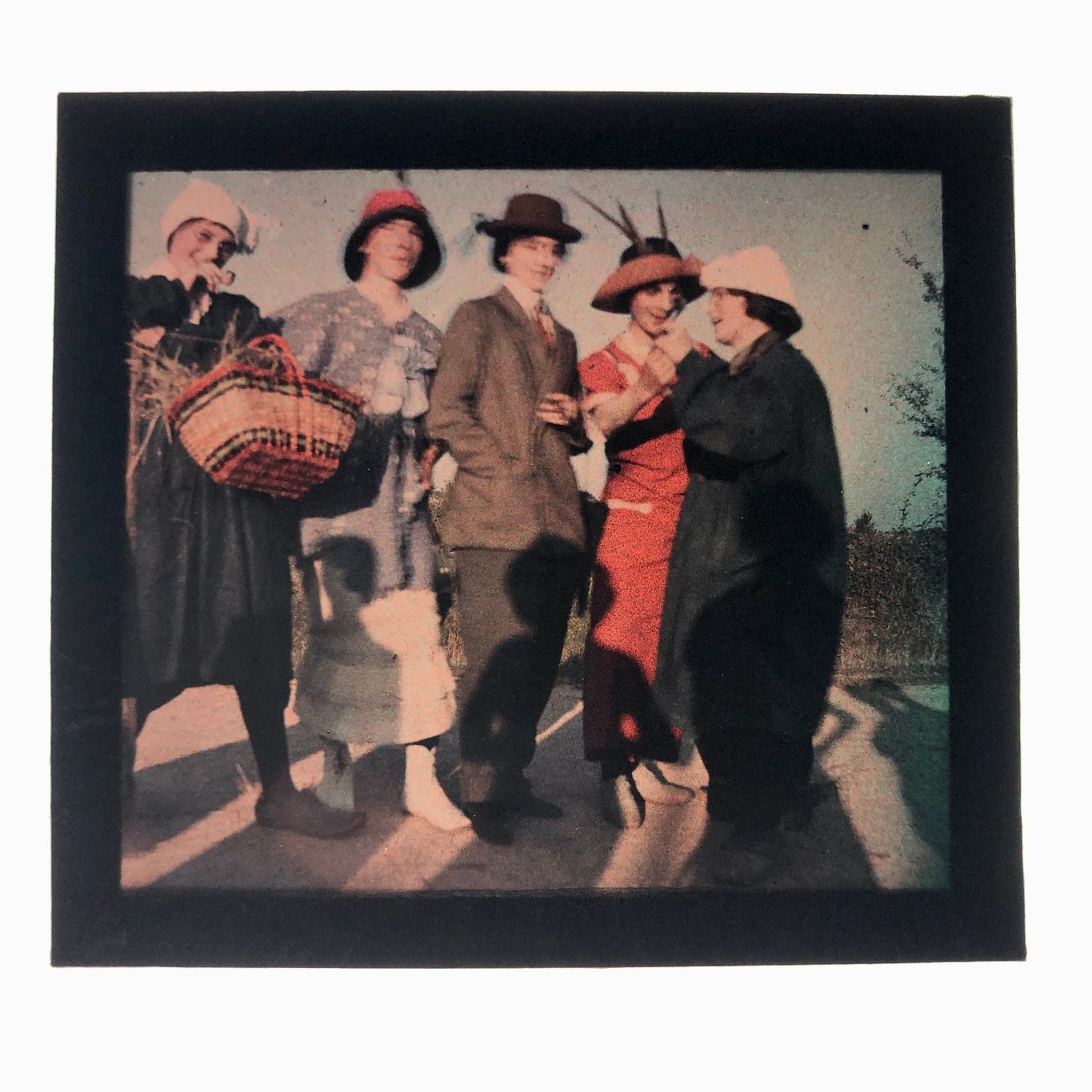 Image of Unknown: autochrome group portrait of five ladies, ca. 1925