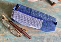 Image 3 of Handmade Fabric Boxed Pencil Pouch, Large Pencil Case, Art Supplies Zipper Pouch