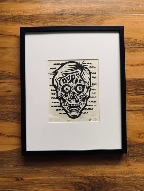 Image of They Live Doric Ghoul Lino Print