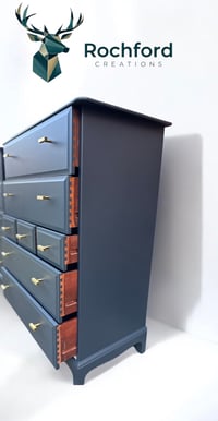 Image 3 of Pair Of Stag Minstrel Tall Boy Drawers 