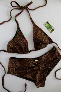 Image 3 of ♲ Goldenrod Bikini Set - L Top / M Bottom
