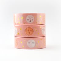 Image 4 of Sun & Moon Gold Foil 15mm Washi Tape 