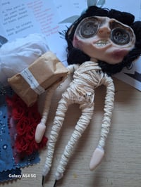 Image 5 of Custom made Doll Making Kit. Mini Me Button eyed wire posable doll.  DIY Doll Kit.