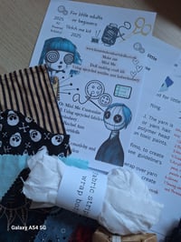 Image 7 of Custom made Doll Making Kit. Mini Me Button eyed wire posable doll.  DIY Doll Kit.