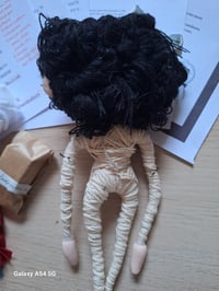 Image 9 of Custom made Doll Making Kit. Mini Me Button eyed wire posable doll.  DIY Doll Kit.