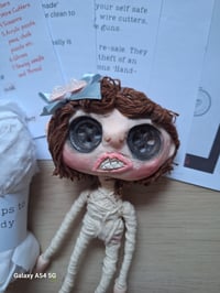 Image 4 of Doll making craft kit. easy sew custom doll. Wire armature art doll. Craft making doll kit or gift.