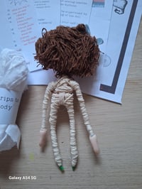 Image 7 of Doll making craft kit. easy sew custom doll. Wire armature art doll. Craft making doll kit or gift.
