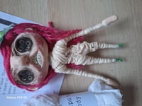 Image 4 of Button eyed Coraline doll making craft kit. Doll sewing craft kit. DIY custom hand made doll kit