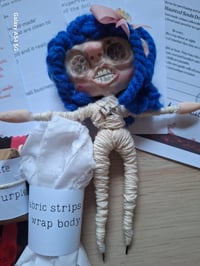 Image 2 of Doll making kit. Rag doll making kit. Doll making unique whimsical fun craft kit DIY doll making.