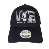 Image 2 of New Era 9Forty New York Yankees Hat Cap Womans Adjustable Blue World Series