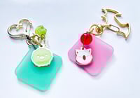 Image 1 of ffxiv minion enamel keychain 