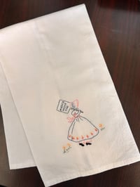 Image 1 of Sunbonnet Sue Kitchen Towel: America Has No King
