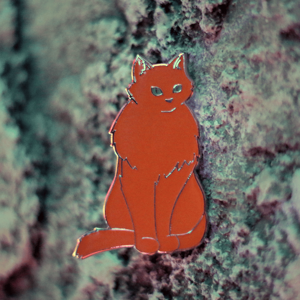 Glow in the Dark Cat Pin