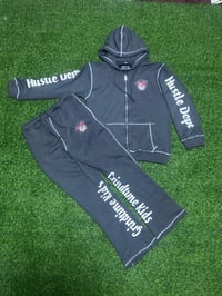 GREY KID STACK JOGGING SET