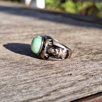 Image 3 of Jade Stone Buddha Ring, c. 1930s (#1)