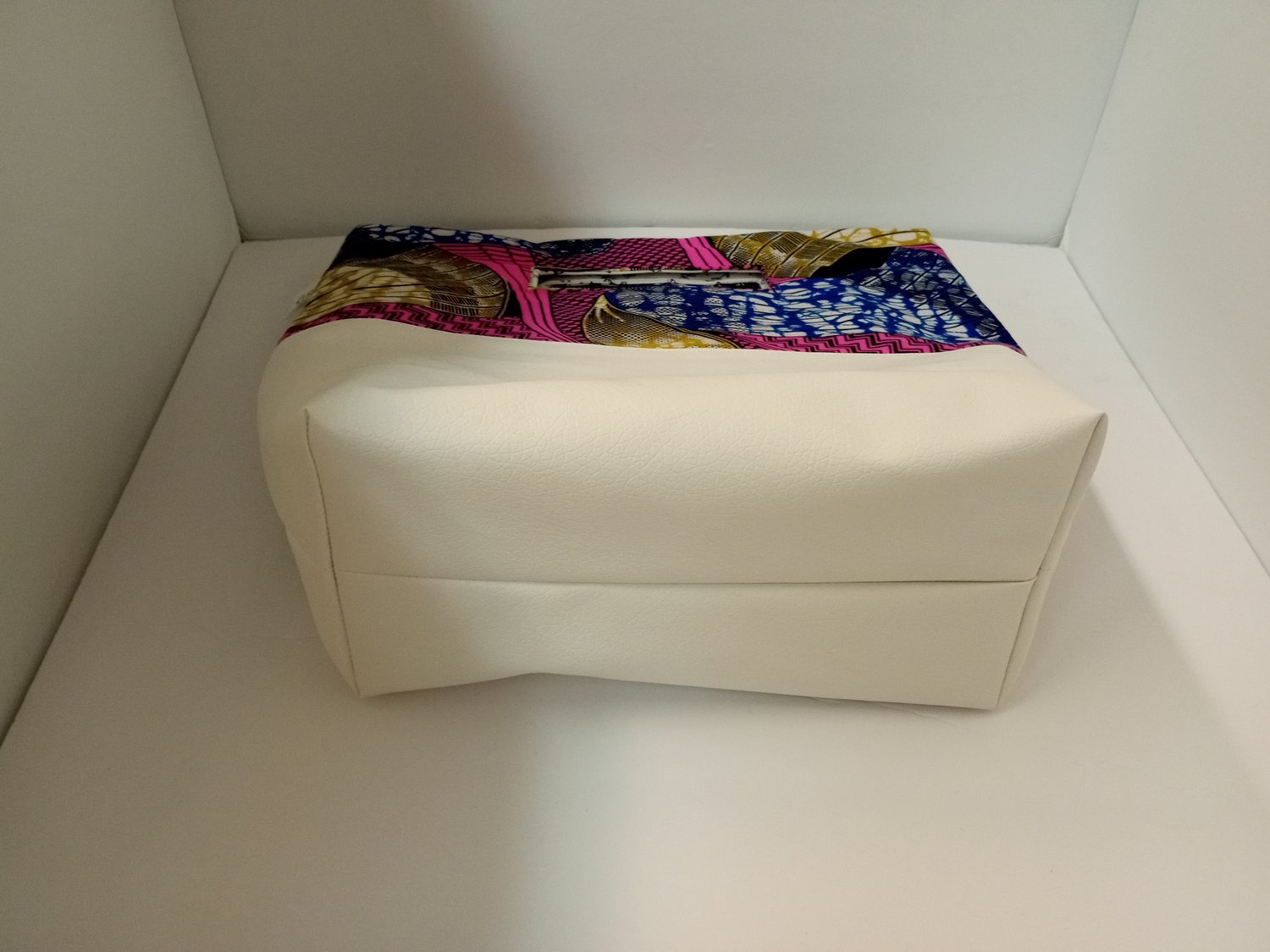 Image of Tote Bag with handle cut outs in (pink) African Print Fabric ( free shipping on this bag)