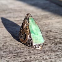 Image 2 of Jade Buddha Figure Ring, c. 1920s